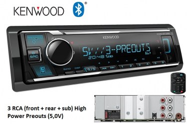 Kenwood KDC-BT356  USB/ Bluetooth / multi colour / 3pre out 5V / CONTROL